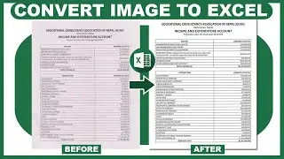 How To Covert Image To Excel || Convert Image to Text in Ms Excel || Hindi Tutorial || 100% Working
