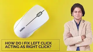 How do I fix left click acting as right click? #computermouse