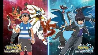 Pokemon Ultra Sun and Ultra Moon: Alola Ash Vs Alain (Pokemon Ash Rival)