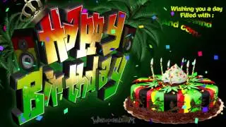 HAPPY BIRTHDAY - Reggae Party Cake