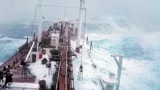 ВОТ ЧТО БЫВАЕТ, КОГДА КОРАБЛЬ ПОПАДАЕТ В ШТОРМ!