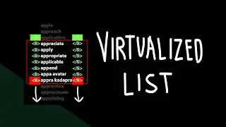 Frontend Performance: Virtualized List