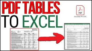 Convert PDF Tables to Excel in 2 Ways