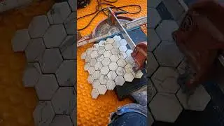 Cutting glass mosaic tile the easy way. 