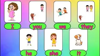 I, you, we, they, he, she, it for kids | + GAME | Subject  Pronouns