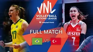 🇧🇷 BRA vs. 🇹🇷 TUR - Full Match | Preliminary Phase | Women's VNL 2022