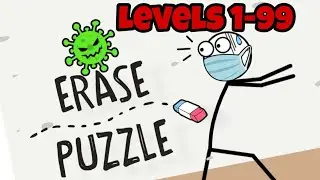 Erase Puzzle - Levels 1-99 | Full Walkthrough/Guía Completa