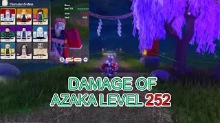 Damage of Azaka Level 252 - Demon Soul Simulator Roblox Game
