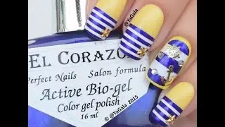 Nautical Nail Design / Морской маникюр