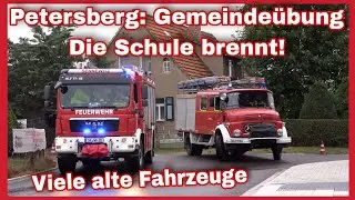 🔥BRAND in der Grundschule Ostrau🆘️Übung der 12 Petersberger FEUERWEHREN🚨Besondere Einsatzfahrzeuge🚒