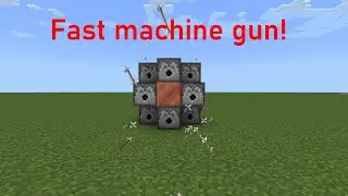 How to make a machine gun in minecraft