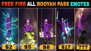 FREE FIRE ALL BOOYAH PASS EMOTE || ALL BOOYAH PASS EMOTE IN FREE FIRE || FREE FIRE BOOYAH PASS EMOTE