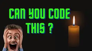 Candle Flame Animation CSS | HTML CSS | Coding Challenge 1