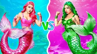 NEW GIRL AT SCHOOL 🧜‍♀️ Good Mermaid vs. Bad Mermaid! Nerd to Star Transformation by 123 GO