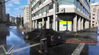 GTA V Gameplay, But Its On Wet Glass Roads