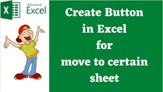 How to create button to go to certain sheet in Excel || switch to another sheet with button || Macro