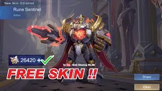 FREE ATLAS MSC Skin Rune Sentinel | Mobile Legend 2023