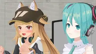 Vtuber 3D animation  - Miku Hololive style epic