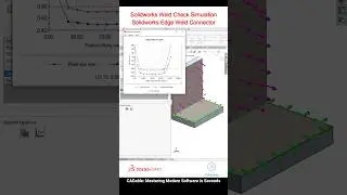 Solidworks Weld Check Simulation  #SolidworksEdgeWeld Connector  #MinimumFilletWeldSize #CADable