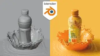 Crown splash in Blender tutorial (in Hindi)