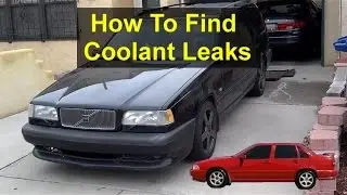 How to find a coolant leak, minor leaks with no fluid reaching the ground. Volvo S70, V70, 850 VOTD