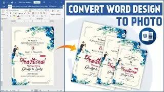 How to Convert Word Design into Photo || Convert Word to Photo || Convert Doc to JPG || Ad Real Tech