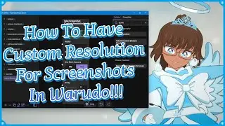 How To Have Custom Resolution For Screenshots In Warudo!!!