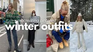 recreating pinterest looks for winter 2023 with clothes I already own