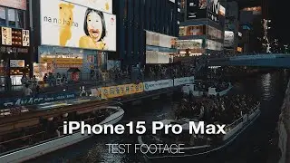 夜間テスト撮影 | iPhone15 Pro Max | Insta360 Flow | OSAKA NAMBA /DOTONBORI | ジンバル撮影 | Gimbal