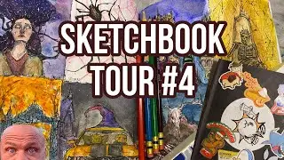 This Sketchbook took 7 months to Fill 🦖(Sketchbook Tour #4)