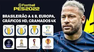 🎮 O NOVO PES 2022 de GRAÇA no XBOX 360 JUNHO - BRASILEIRÃO A & B, EUROPA, GRÁFICOS HD, GRAMADO 4K