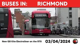 London buses in Richmond 03/04/2024