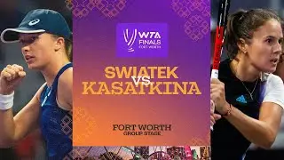 Iga Swiatek vs. Daria Kasatkina | 2022 WTA Finals Group Stage | Match Highlights