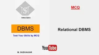 DBMS- Relational DBMS (MCQ)