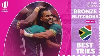 Olympic Bronze medalists | South Africa 7s | Top Tries from SVNS 2023/24