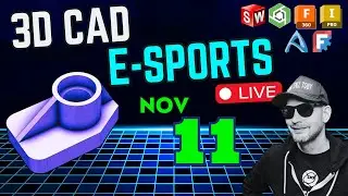 Model Monday LIVE - 1 PM  - NOV 11th - Speedmodeling 3DCAD esports - CAD vs CAD