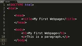 How to Code a Basic Webpage Using HTML