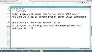 How to Fix Error GNS3 not Working | Black Screen Python Error while Launching