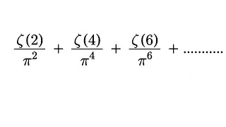 A nice infinite sum