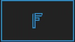 letter F logo design adobe illustrator