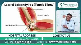 Common Causes of Elbow Pain in Telugu | Tennis Elbow Joint Pain Symptoms in Telugu | V9 Hospitals