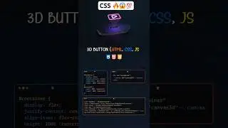 3D Button Animation💥#csstricks #coding #webcoding #webdeveloper #theos_blog #webdeveloping #website