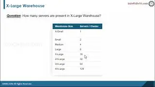 How many servers are present in X Large Warehouse?