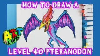 How to Draw a LEVEL 40 PTERANODON!!!