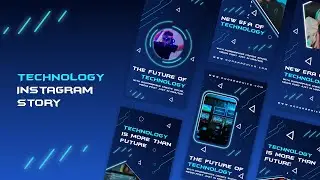 Technology Theme Instagram Stories After Effects Templates