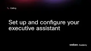 Set up and configure your executive assistant