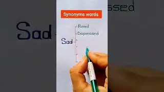 Sad Synonyms words || Same Meaning Words 