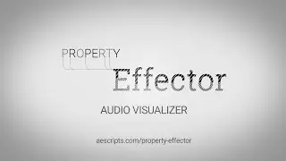 Create an Audio Visualizer using effectors in After Effects