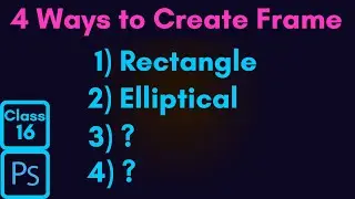 #16 How To Use The Frame Tool in Photoshop CC 2019 Tutorial in HINDI | KUJUR Graphics design