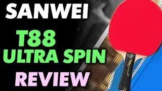 review SANWEI T88 Ultra Spin test - good low-cost rubber for learning technique